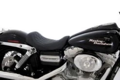 Mustang Wide Tripper Solo Sitz Diamond Schwarz -Thunderbike 11 75 120 3