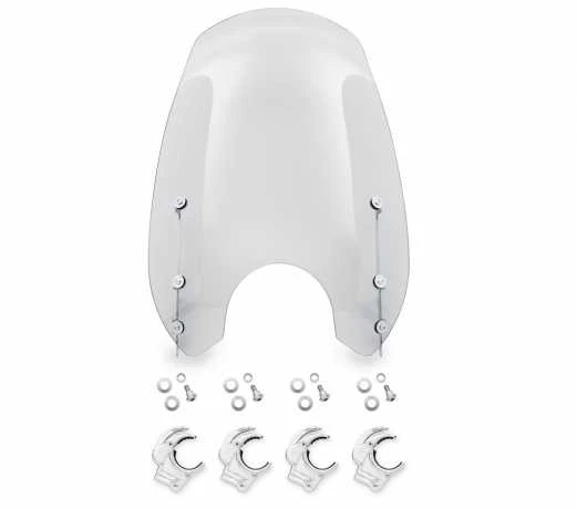 Harley Davidson Wind Splitter Quick-Release Super Sport 19" Windschild, Leicht Getönt & Poliert