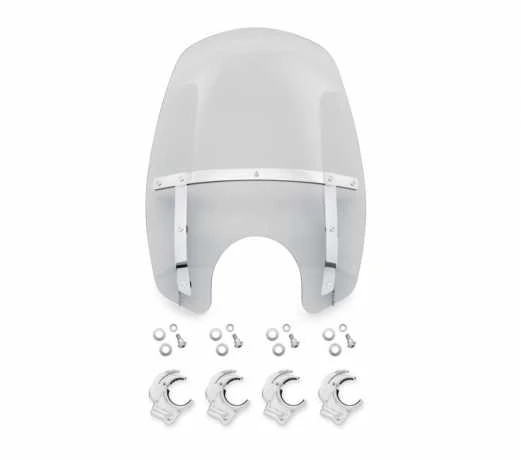 Harley Davidson Wind Splitter Quick-Release Compact Windschild 18" Leicht Getönt & Poliert