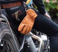 13 1/2 Lowlander Handschuhe Cognac -Thunderbike 590692v 3