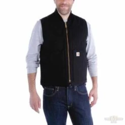 Carhartt Duck Weste Actic Quilt Lined Schwarz -Thunderbike 91 5393v 3