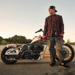 West Coast Choppers Austin Motorrad Hemd Rot/schwarz -Thunderbike 923404v 31