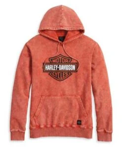 Harley-Davidson Hoodie Westcoast Bar & Shield Vintage Orange