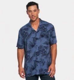 Harley Davidson Kurzarmhemd Celebration Allover Blau -Thunderbike 96579 22vm 3