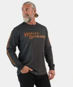 Harley-Davidson Longsleeve Whiplash Schwarz -Thunderbike 96813 23vm 3