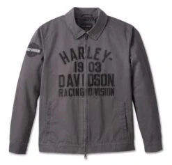 Harley-Davidson Racing Work Jacke Dunkelgrau