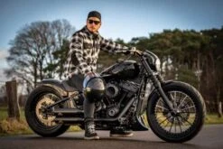 Harley-Davidson Biker Hemdjacke Arterial Karo Schwarz/weiß -Thunderbike 98147 20em 4