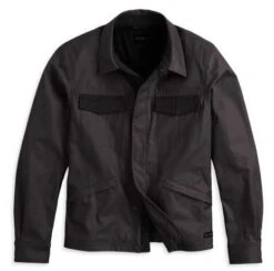 Harley-Davidson Jacke Overlook Waxed Schwarz