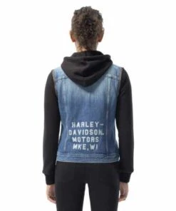Harley-Davidson Damen Jeansjacke Zip-Off -Thunderbike 98402 20vw 61