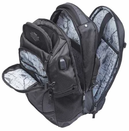 Harley Davidson Renegade II USB Rucksack Schwarz 4 Harley Davidson Renegade II USB Rucksack Schwarz – Bild 4