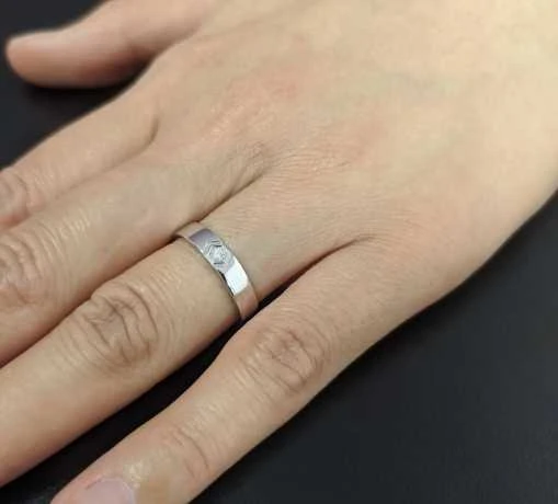 Harley-Davidson Damen Ring Bar & Shield Cirque Crystal Band Silber 4 Harley-Davidson Damen Ring Bar & Shield Cirque Crystal Band Silber â Bild 4