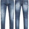 Rokker Biker Jeans Iron Selvage Blau