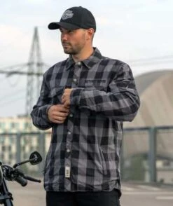 West Coast Choppers Dominator Motorrad Hemd Grau/schwarz CE -Thunderbike wcc dominator grey1